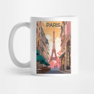 Romantic Parisian Streets - Vintage-Style Mug